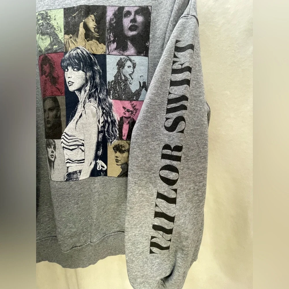Taylor Swift era’s tour gray sweatshirt, quarter zip - Picture 7 of 8